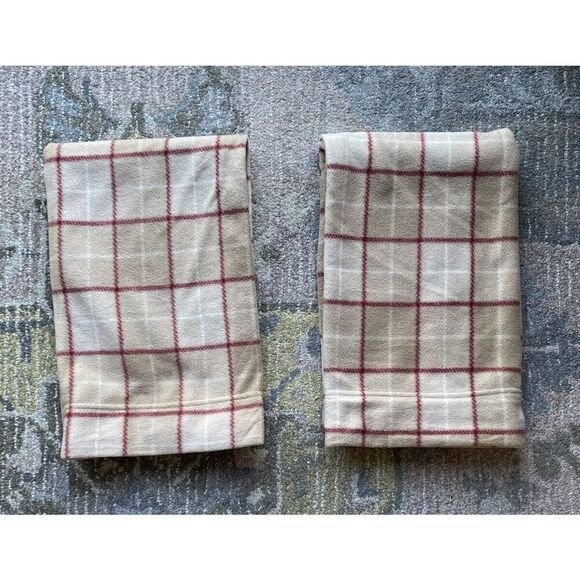 Cuddl Duds Fleece Window Pain Plaid Bed Pillowcase Set - Picture 6 of 6